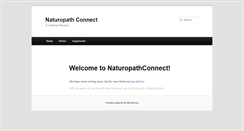 Desktop Screenshot of naturopathconnect.com